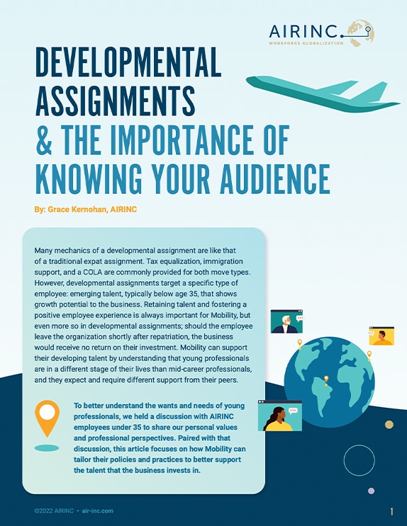 AIRINC Developmental Assignments & The Importance of Knowing Your Audience