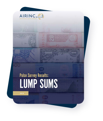 AIRINC Pulse Survey Results Lump Sums