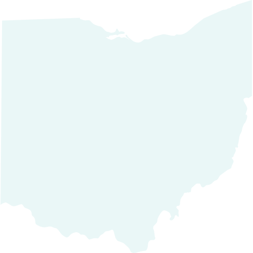 Ohio state in light blue