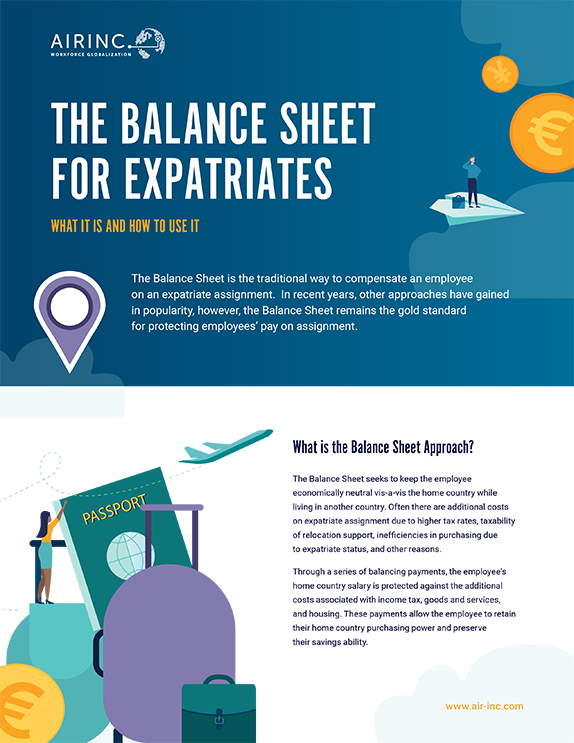 AIRINC The Balance Sheet for Expatriates