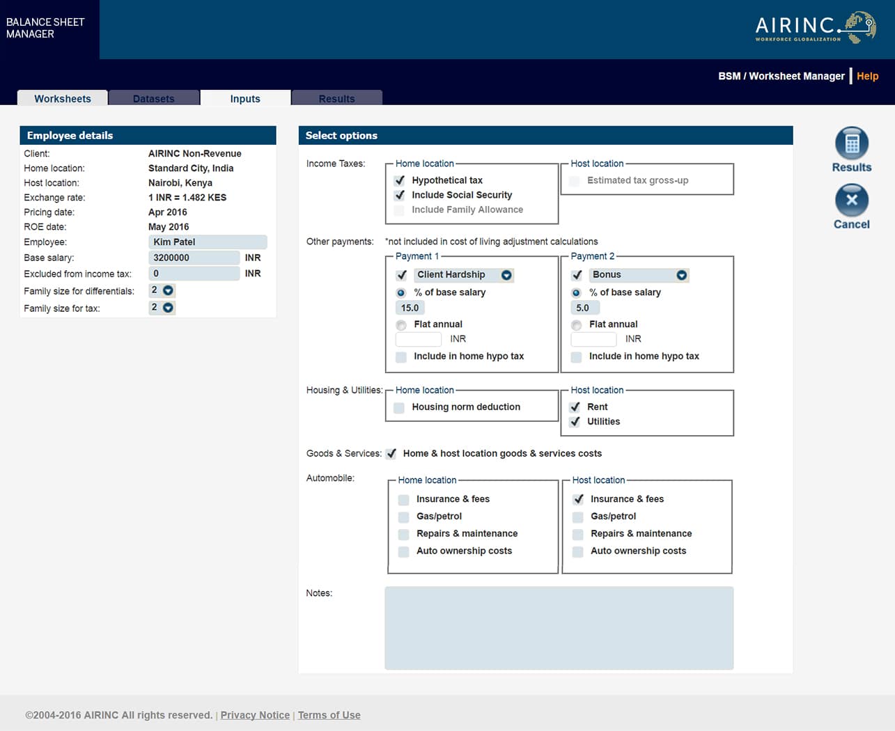 balance sheet manager airinc workforce globalization